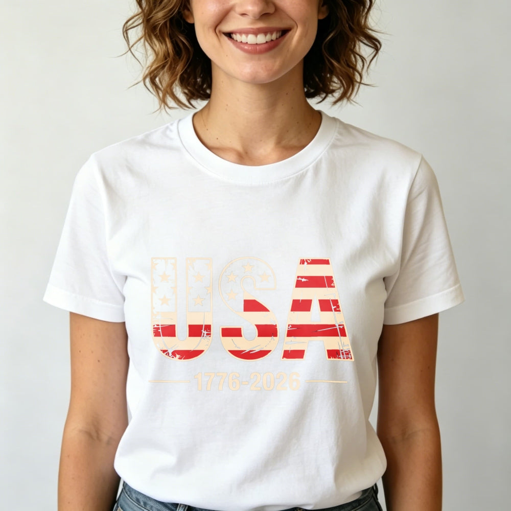 Patriotic Usa Flag Design Classic T-Shirt 1776 2026