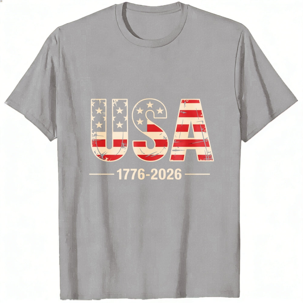 Patriotic Usa Flag Design Classic T-Shirt 1776 2026