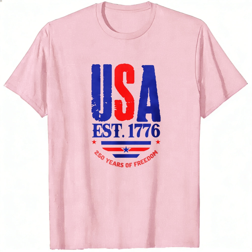 Patriotic Usa Flag Design Classic T-Shirt 250 Years Of Freedom