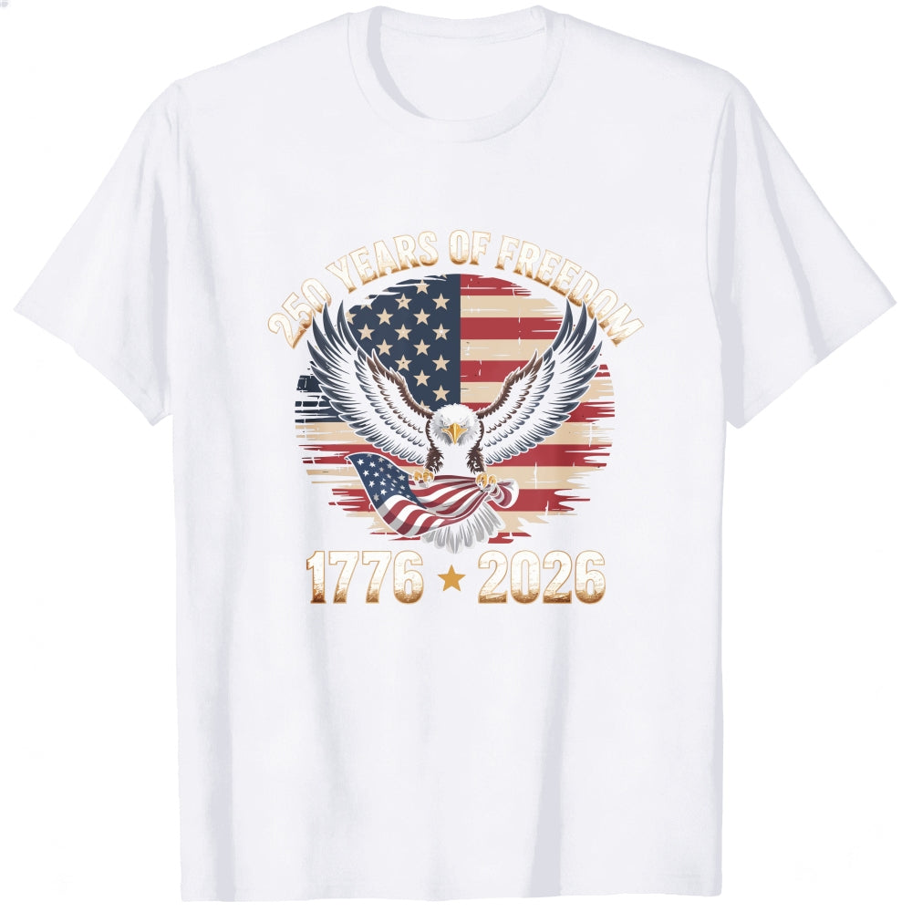 Patriotic Eagle American Flag 250 Years Of Freedom 1776 2026 Classic T-Shirt