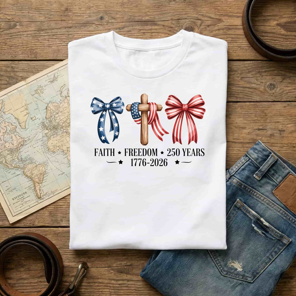 Patriotic Faith Freedom 250 Years Classic T-Shirt