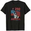 Patriotic Design Classic T-Shirt America 250 Years 1776 2026 Statue Of Liberty Flag