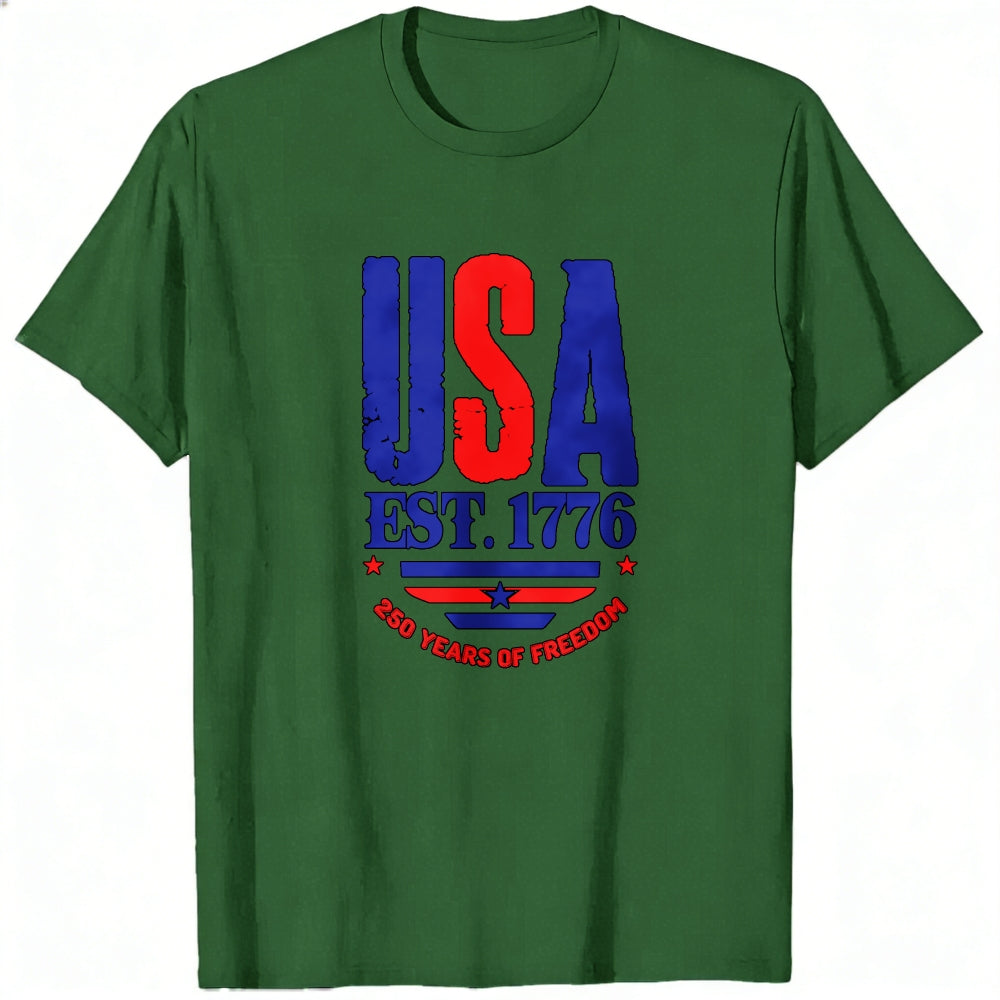 Patriotic Usa Flag Design Classic T-Shirt 250 Years Of Freedom