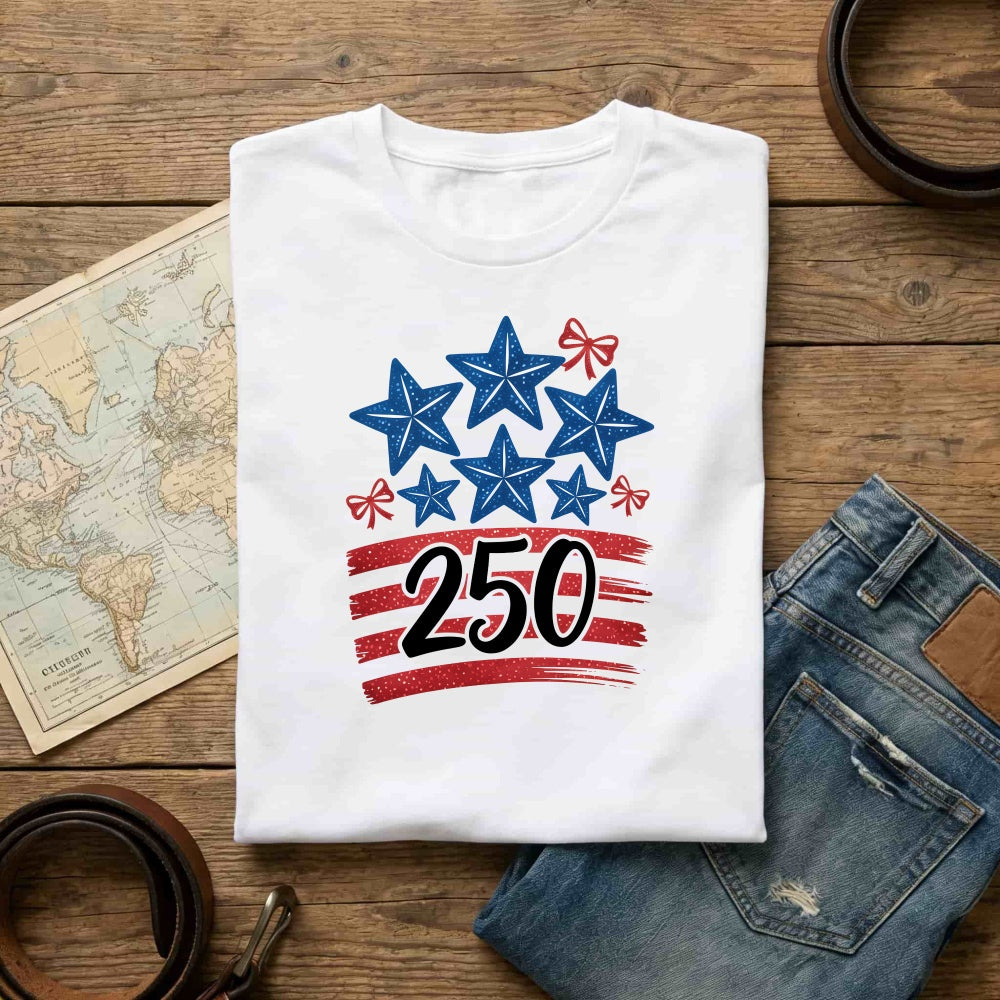 Patriotic Stars And Stripes 250 Classic T-Shirt
