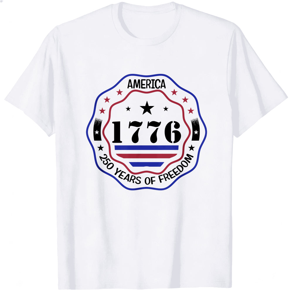 Patriotic American Flag Design Classic T-Shirt 1776 Independence Day Celebration