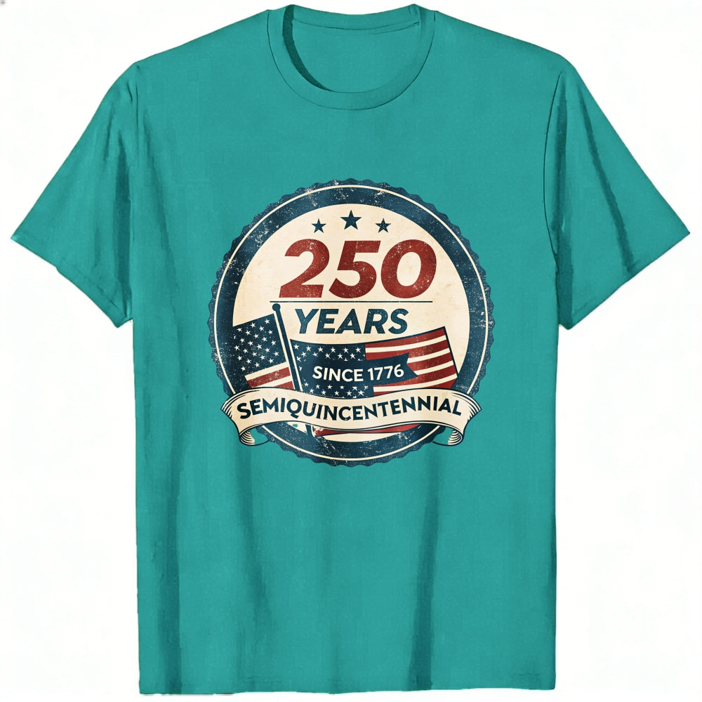 Patriotic American Flag Design Classic T-Shirt 250 Years Since 1776 Semiquincentennial