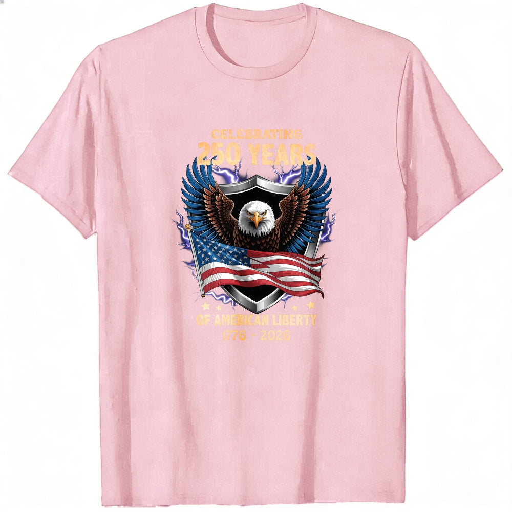Patriotic Eagle American Flag Classic T-Shirt Celebrating 250 Years Of American Liberty 1776 2026