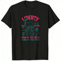 American Patriotic Design Classic T-Shirt Liberty Statue And Slogan