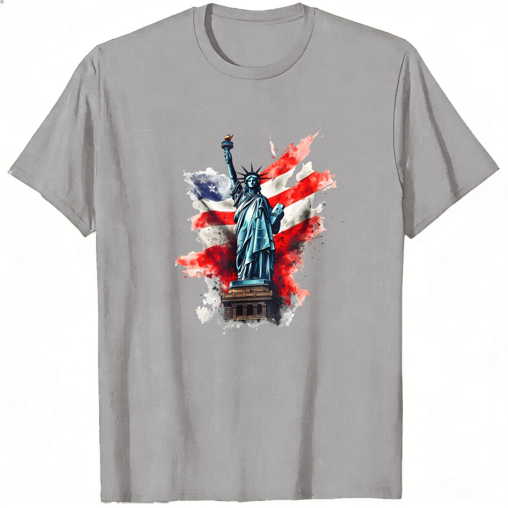 Patriotic American Flag Statue Of Liberty Classic T-Shirt