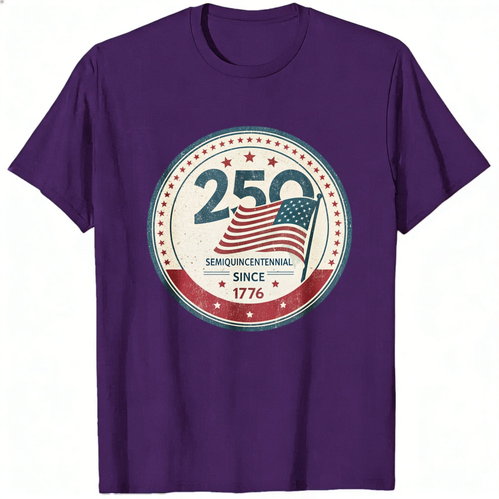 Patriotic American Flag Design Classic T-Shirt 250th SemiQuincentennial Since 1776