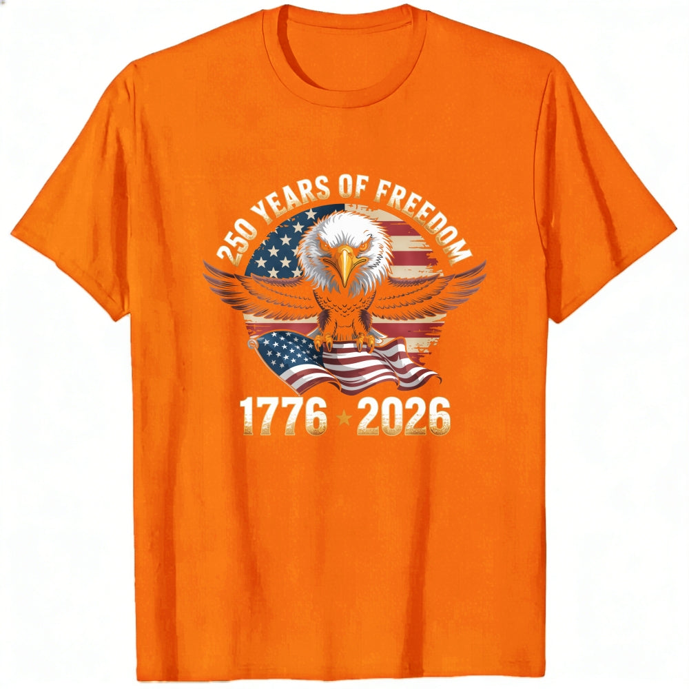 Patriotic Eagle American Flag 250 Years Of Freedom 1776 2026 Classic T-Shirt