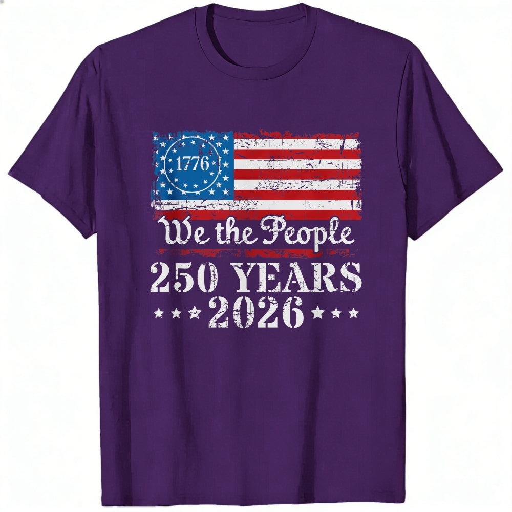 American Flag Patriotic Design Classic T-Shirt We The People 250 Years 2026