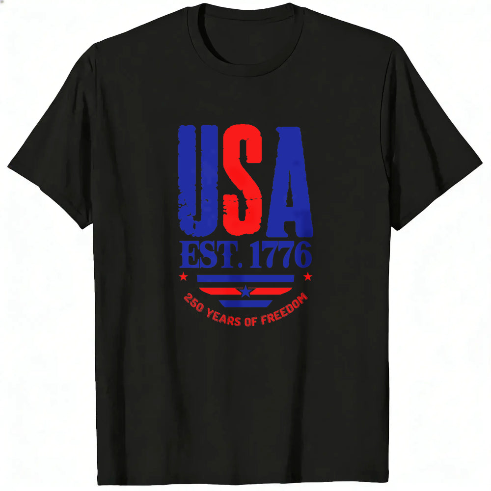 Patriotic Usa Flag Design Classic T-Shirt 250 Years Of Freedom