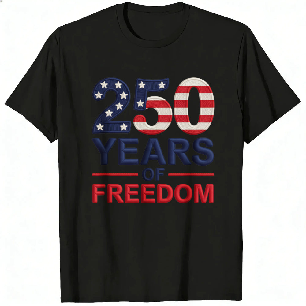 Patriotic American Flag Design Classic T-Shirt 250 Years Of Freedom