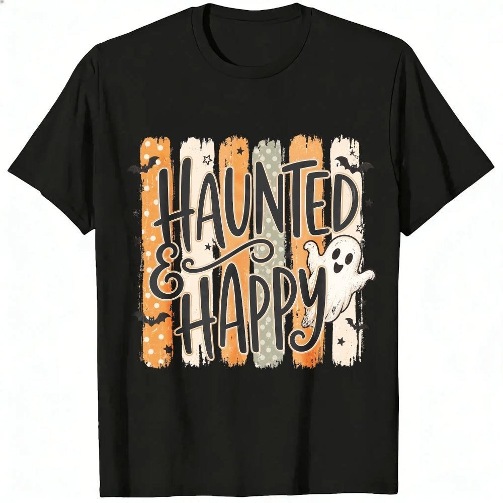 Cute Halloween Haunted And Happy Ghost Classic T-Shirt