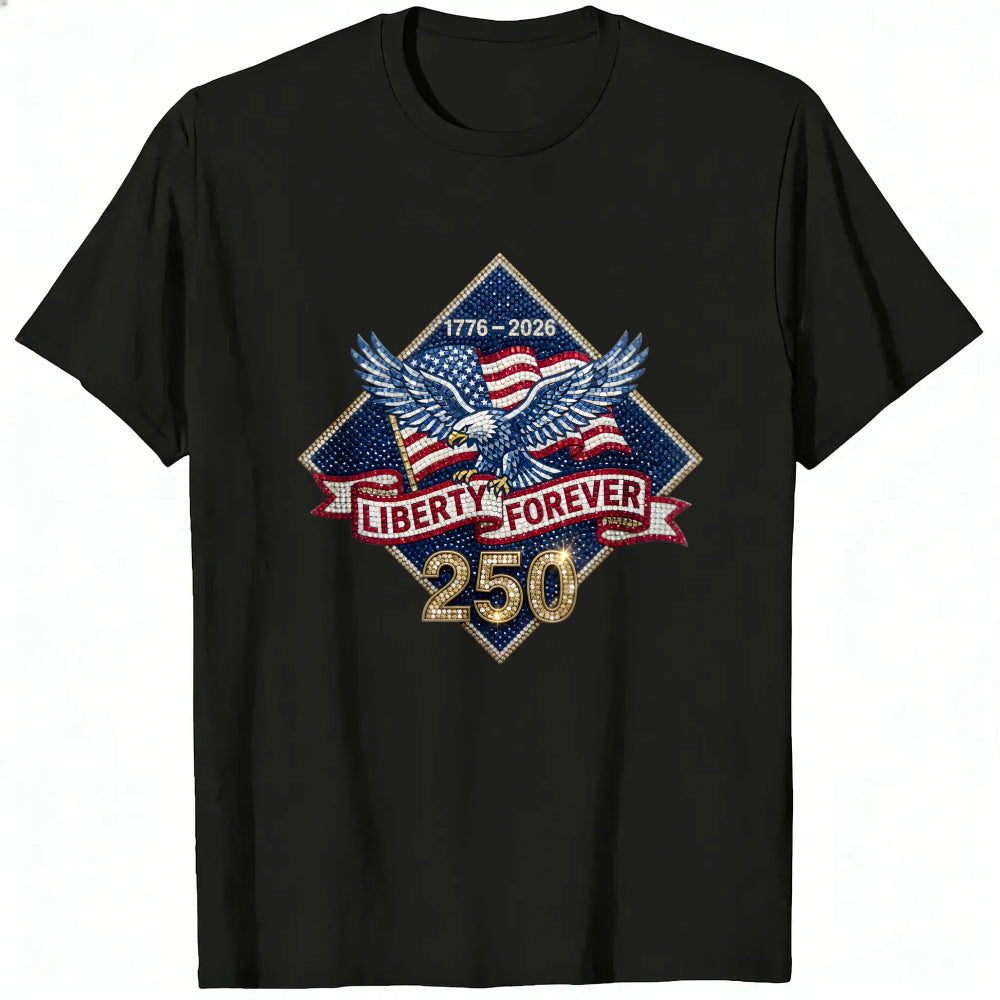 Patriotic Eagle American Flag 1776 2026 Liberty Forever 250 Classic T-Shirt