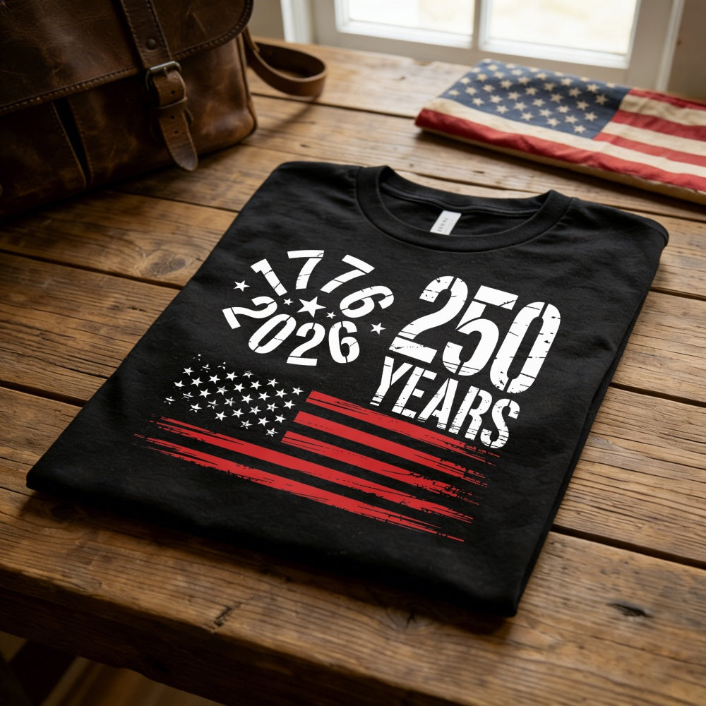 Patriotic American Flag 1776 2026 250 Years Classic T-Shirt
