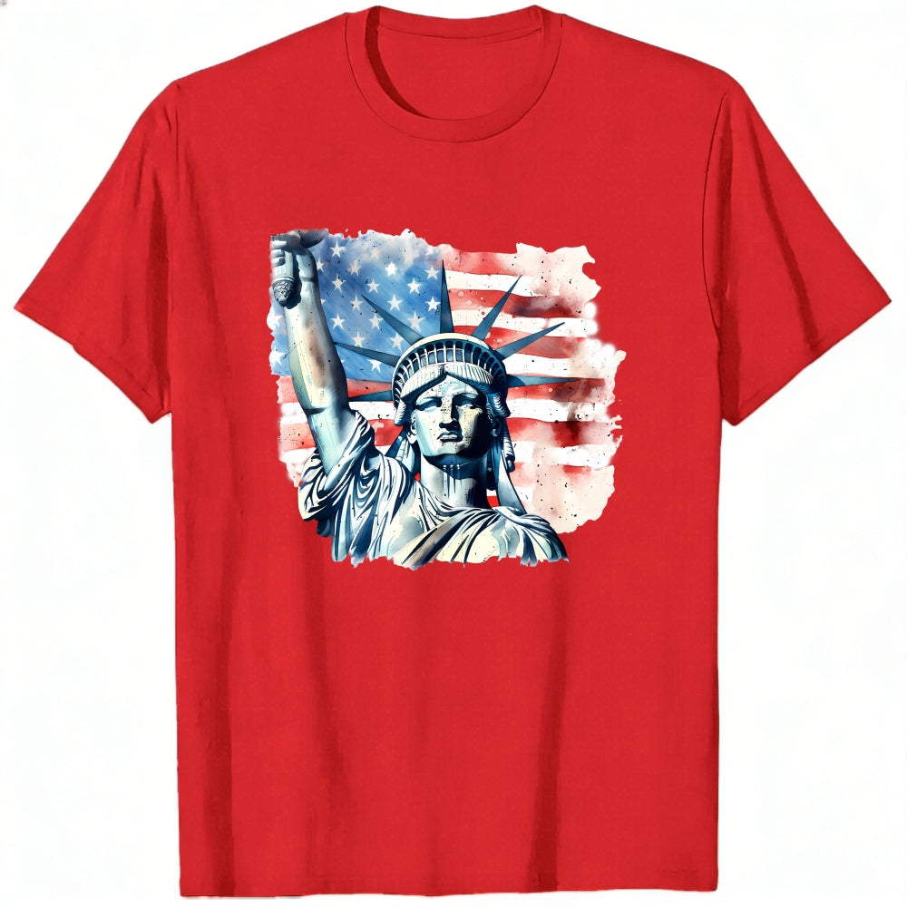 American Flag Statue Of Liberty Classic T-Shirt