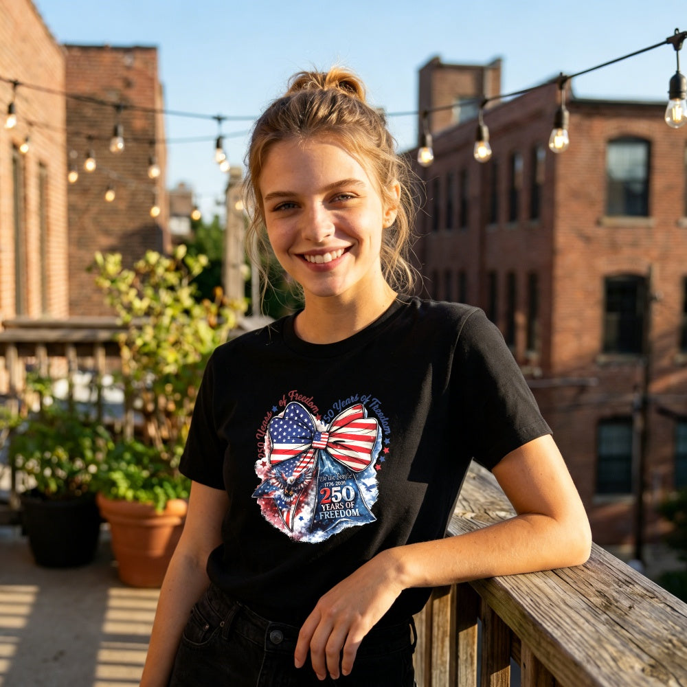 Patriotic American Flag Eagle Design Classic T-Shirt 250 Years United Since 1776