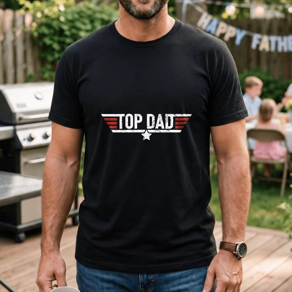 Retro Style Classic T-Shirt Top Dad Wing Design