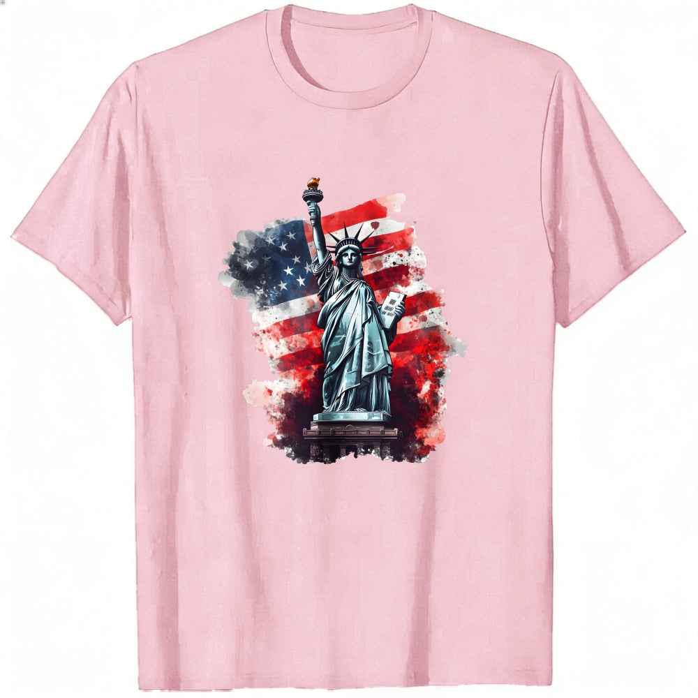 American Flag Statue Of Liberty Classic T-Shirt