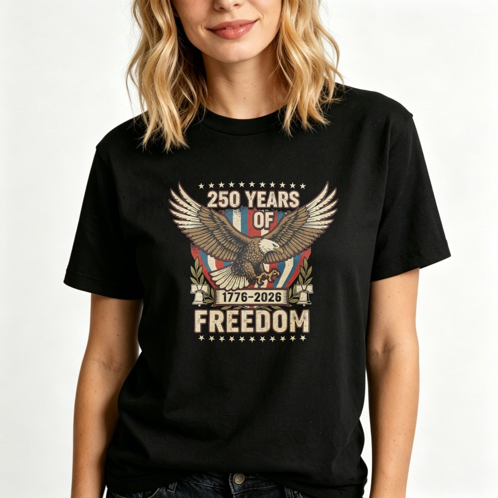 Patriotic Eagle Design Classic T-Shirt 250 Years Of Freedom 1776 2026