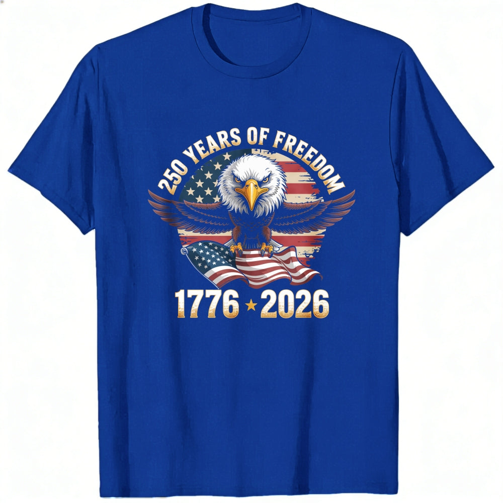 Patriotic Eagle American Flag 250 Years Of Freedom 1776 2026 Classic T-Shirt