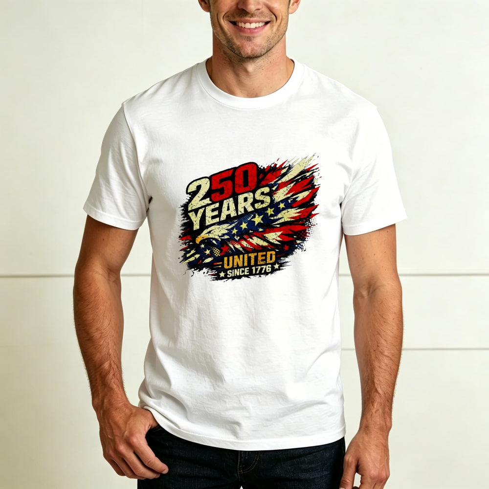 Patriotic American Flag Design Classic T-Shirt 250 Years United Since 1776
