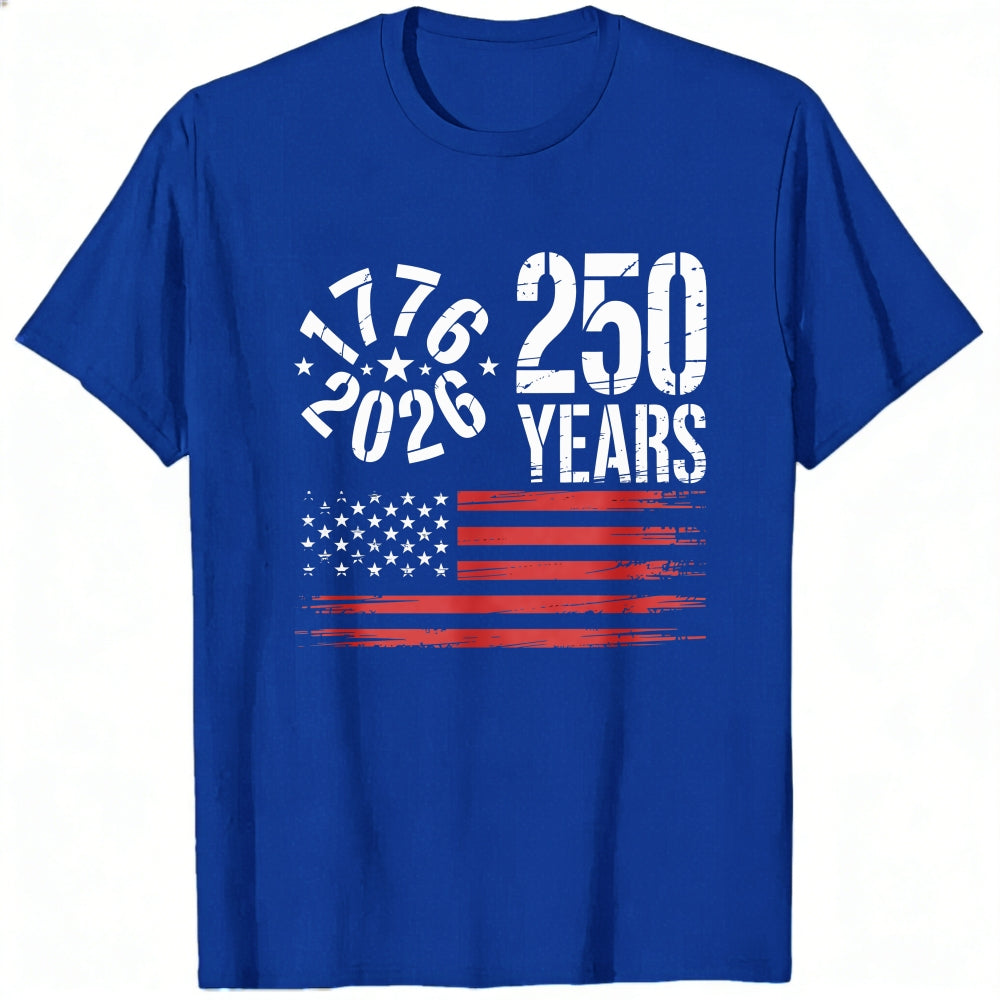 Patriotic American Flag 1776 2026 250 Years Classic T-Shirt