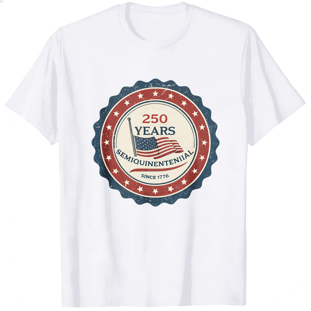 Patriotic American Flag Design Classic T-Shirt 250 Years Semiquincentennial Since 1776