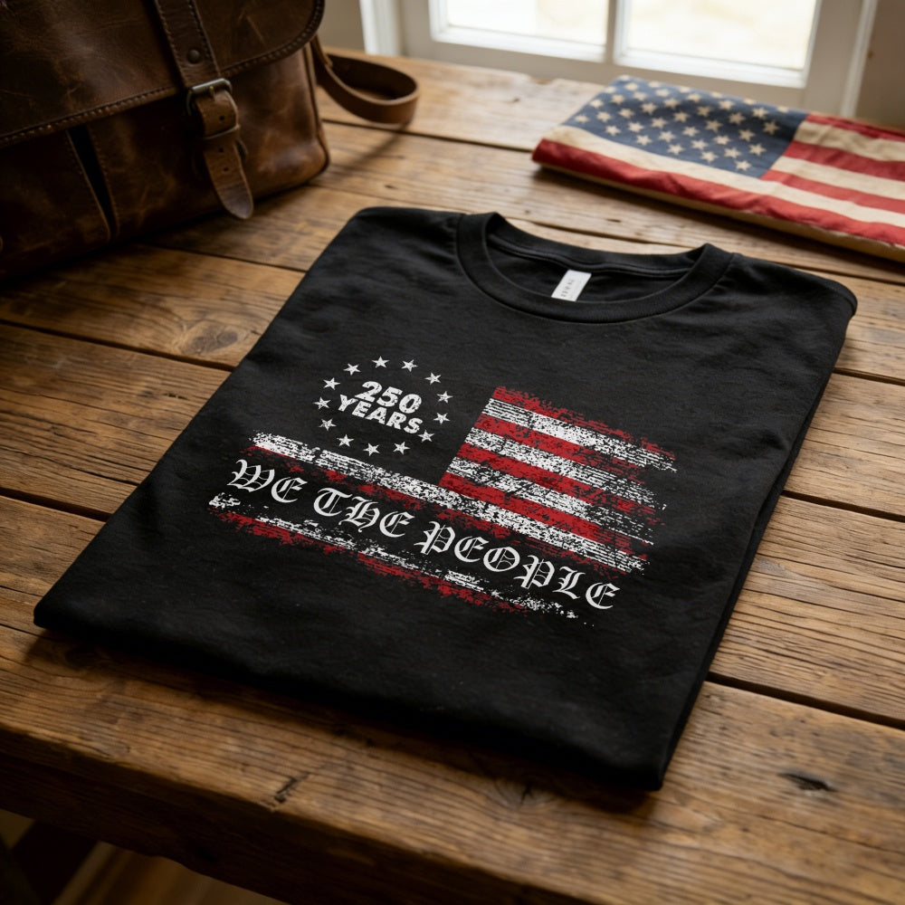 American Flag Design Classic T-Shirt We The People 250 Years