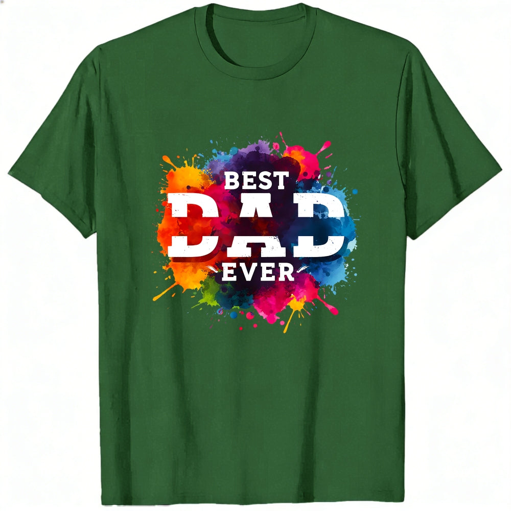 Colorful Splash Design Classic T-Shirt Best Dad Ever