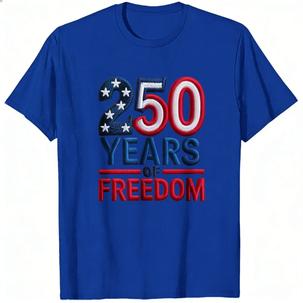 Patriotic American Flag Design Classic T-Shirt 250 Years Of Freedom