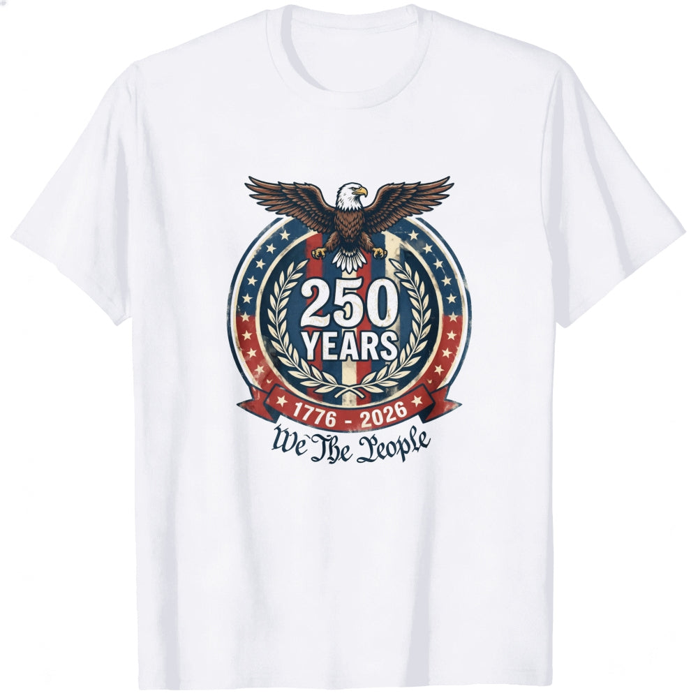 Patriotic Eagle Emblem Classic T-Shirt 250 Years America Independence Day Celebration