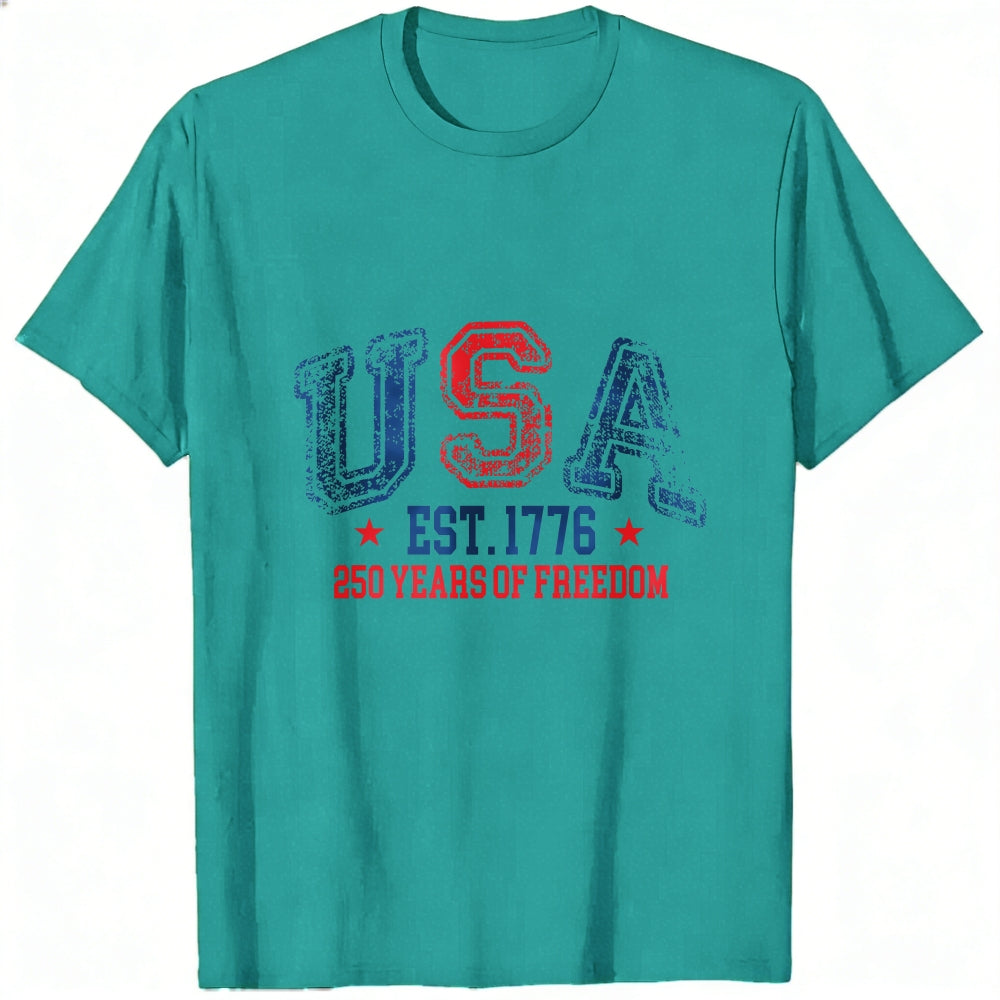 Patriotic Usa Flag Design Classic T-Shirt 250 Years Of Freedom