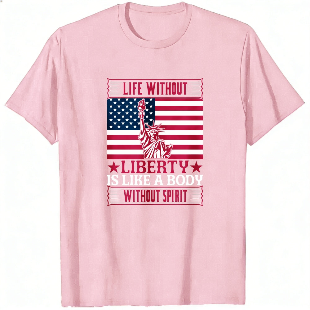 Patriotic American Flag Statue Of Liberty Classic T-Shirt