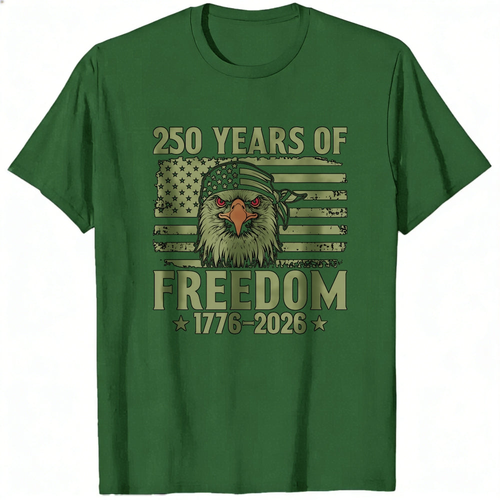 Patriotic Eagle American Flag Classic T-Shirt 250 Years Of Freedom 1776 2026