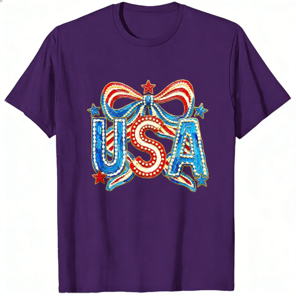 Patriotic Usa Flag Design Classic T-Shirt
