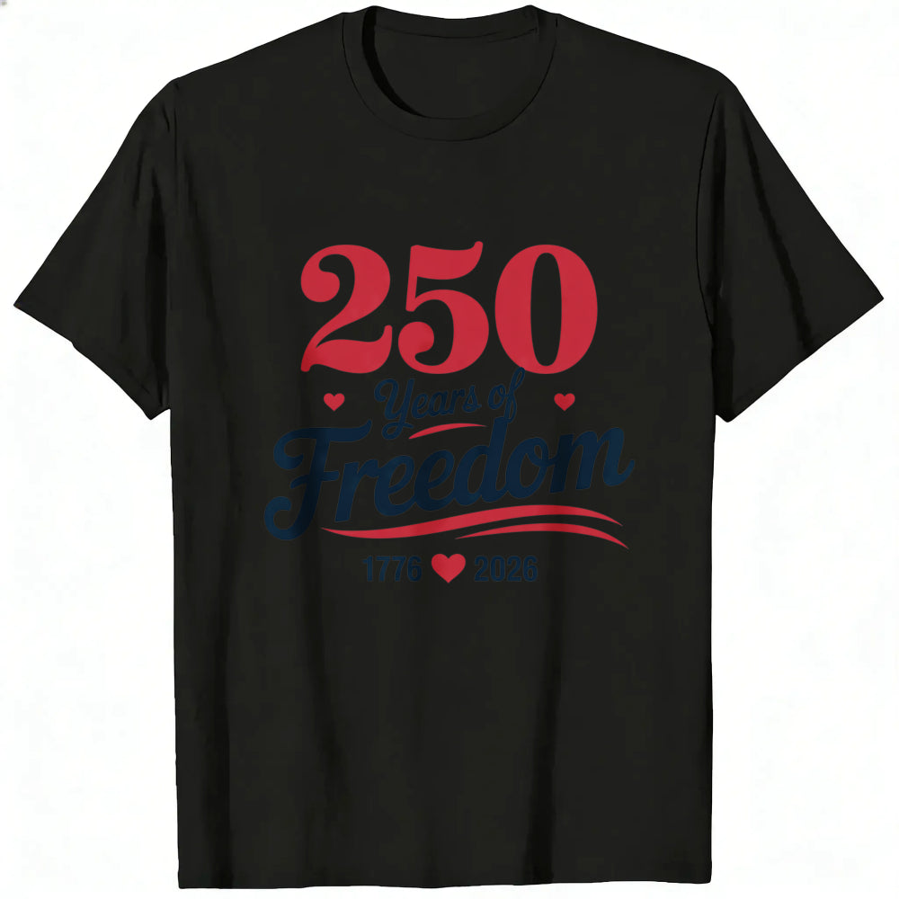 Patriotic American Independence Day 250 Years Of Freedom Classic T-Shirt