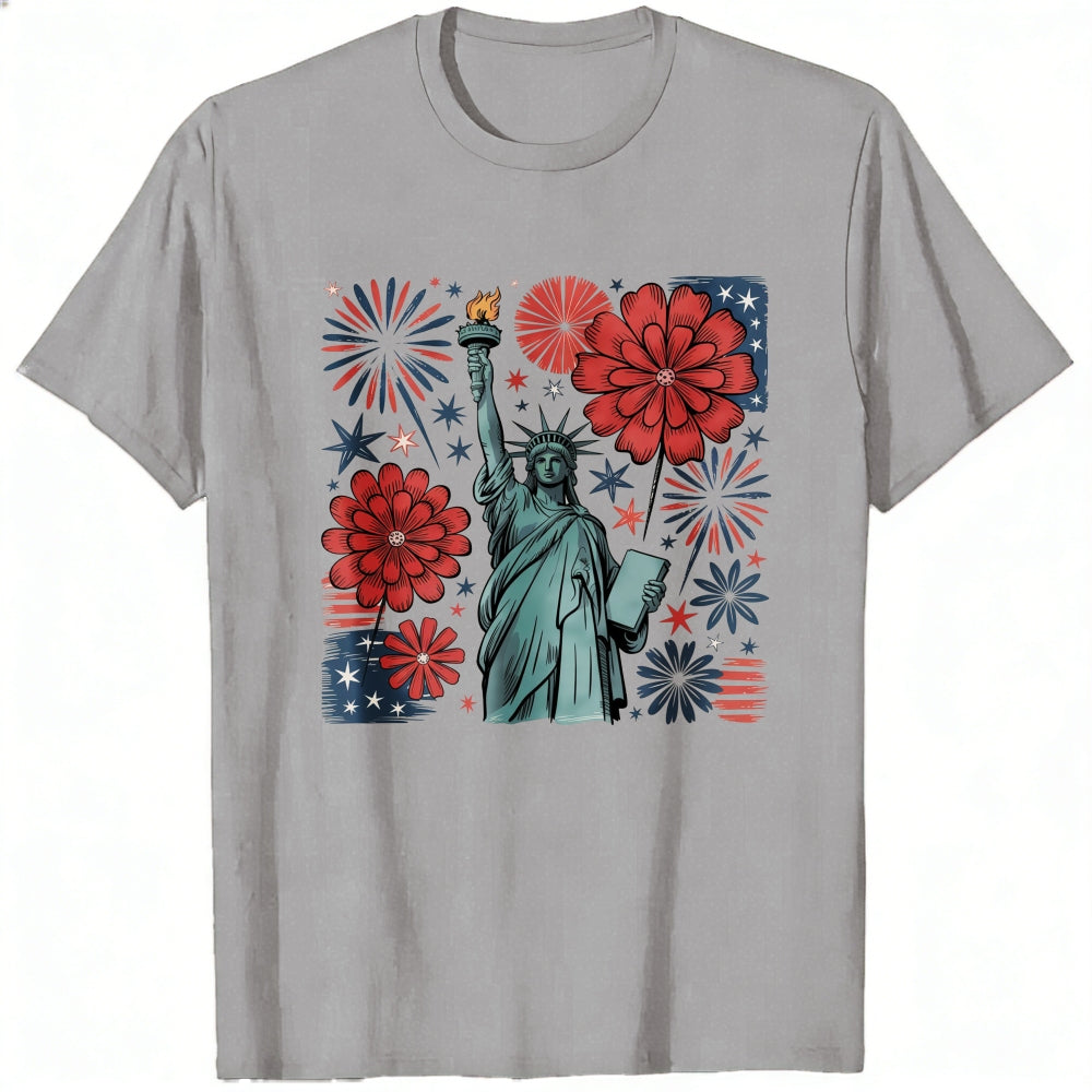 Patriotic American Flag Statue Of Liberty Classic T-Shirt