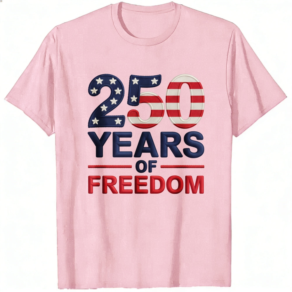 Patriotic American Flag Design Classic T-Shirt 250 Years Of Freedom