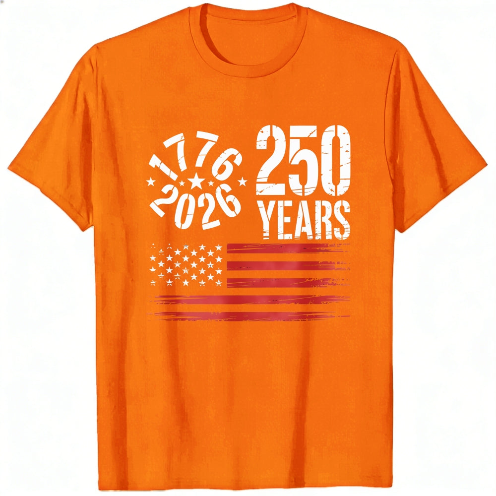 Patriotic American Flag 1776 2026 250 Years Classic T-Shirt