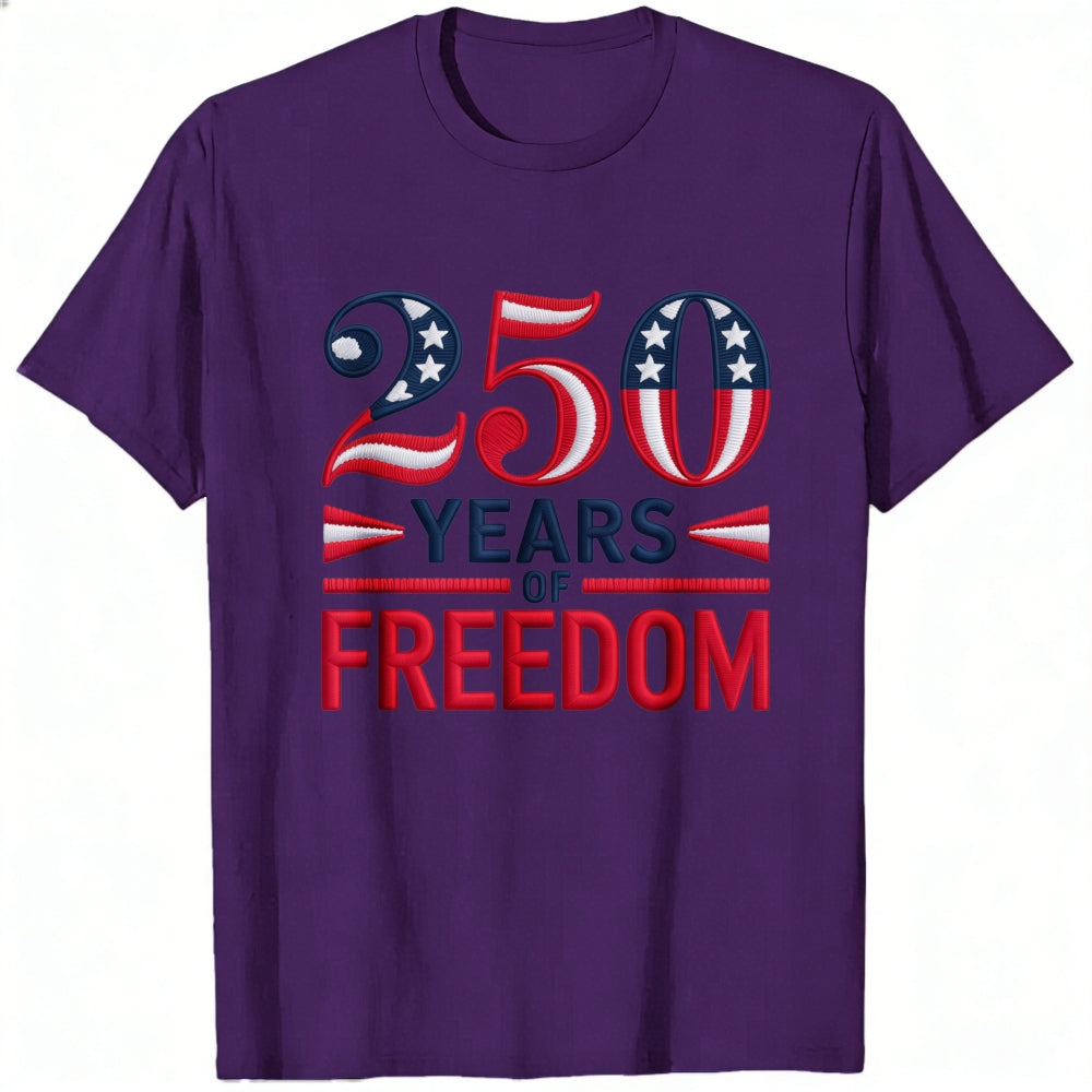 Patriotic American Flag Design Classic T-Shirt 250 Years Of Freedom