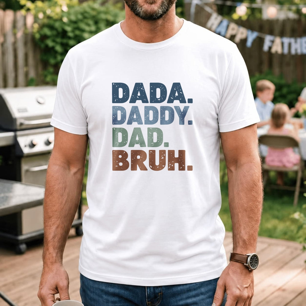 Retro Style Classic T-Shirt Dada Daddy Dad Bruh Text Design