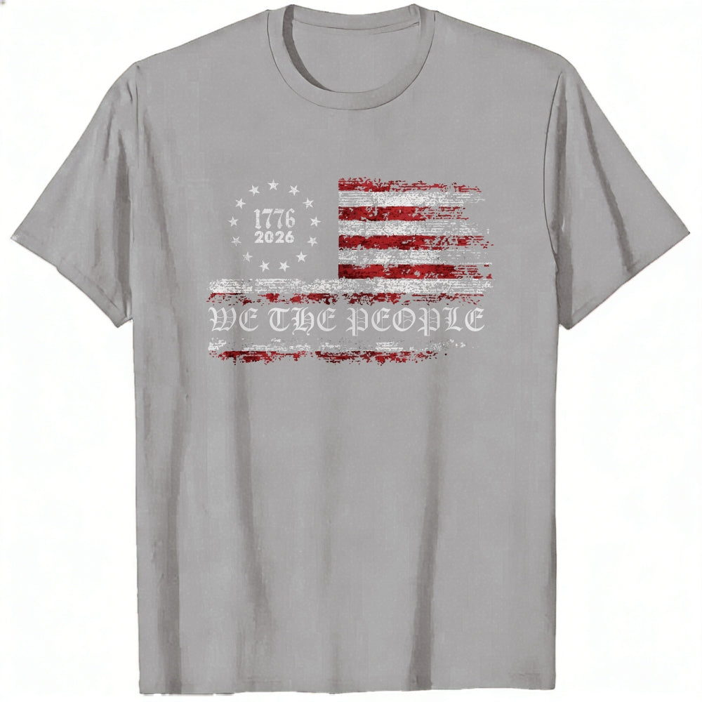 Patriotic American Flag Design Classic T-Shirt We The People 1776 2026