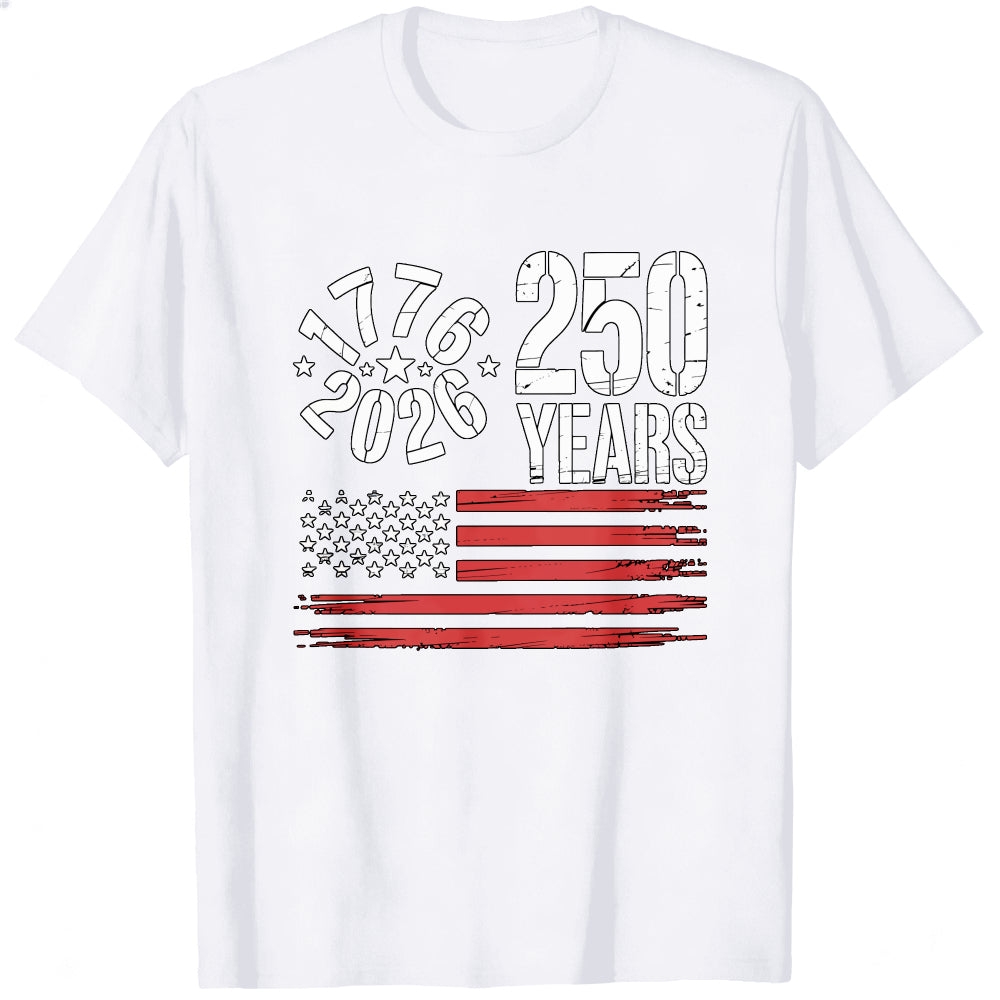 Patriotic American Flag 1776 2026 250 Years Classic T-Shirt