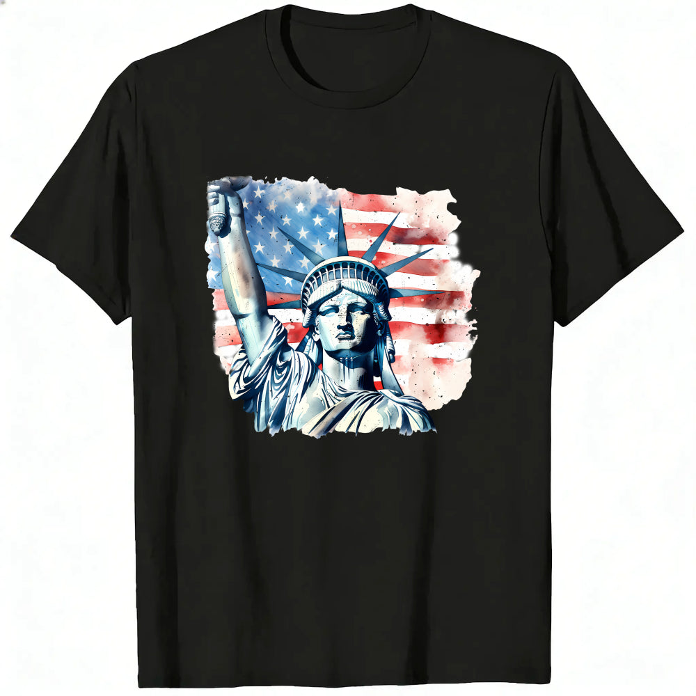 American Flag Statue Of Liberty Classic T-Shirt