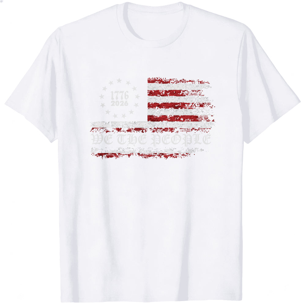 Patriotic American Flag Design Classic T-Shirt We The People 1776 2026