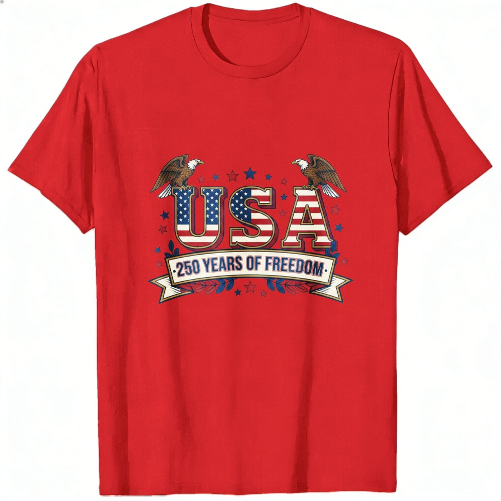 Patriotic American Flag Eagle Design Classic T-Shirt USA 250 Years Of Freedom