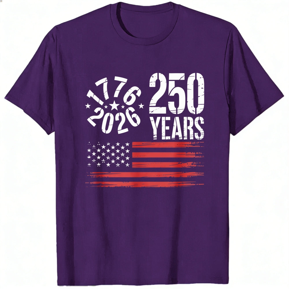 Patriotic American Flag 1776 2026 250 Years Classic T-Shirt